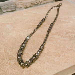 Givenchy Pearl & Swarovski Crystal Chain Necklace
